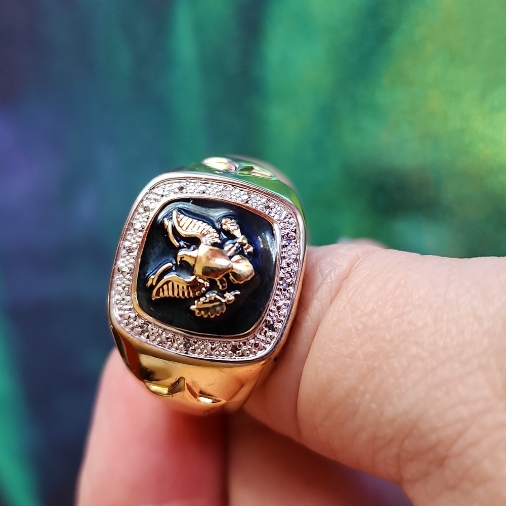 Army men's fashion ring